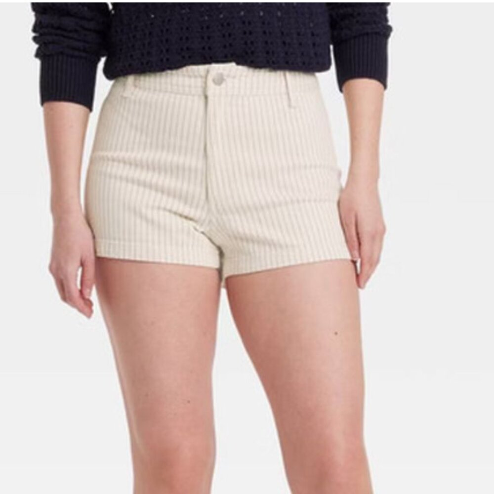Universal Thread High Rise Striped Sailor Shorts Size 6 NWT